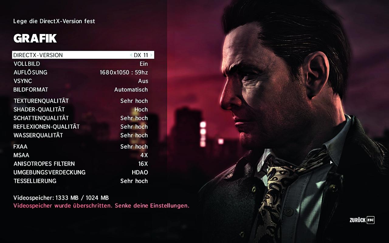 [20/03/2013] Max Payne 3: Tessellierung aus