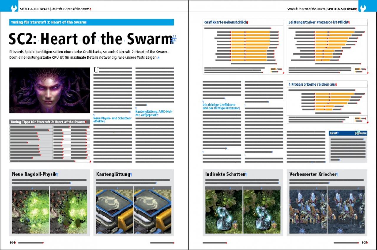 [26/03/2013] PC Games Hardware 04/2013 (ab 3. April und 3,99 EUR im Handel): Tuning Heart of the Swarm