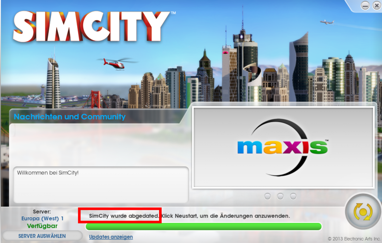 [08/03/2013] SimCity: Ein Spiel im Schatten der Serverprobleme - Kann wenigstens das Gameplay überzeugen? (1)