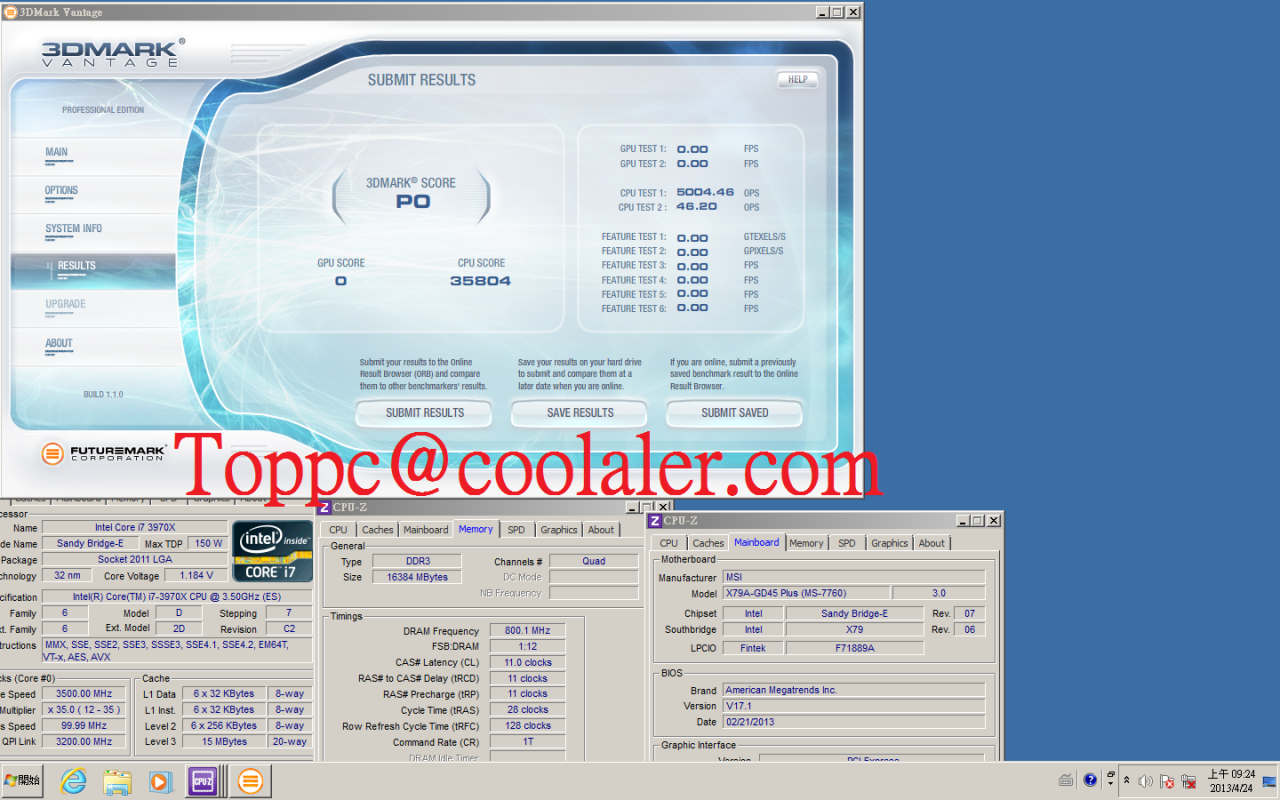 [24/04/2013] Intel Ivy Bridge EP: Sandy Bridge i7-3970X im Vergleich mit dem neuen Ivy Bridge i7-4960X. Benchmarkergebnisse stammen von Coolaler.com (3)
