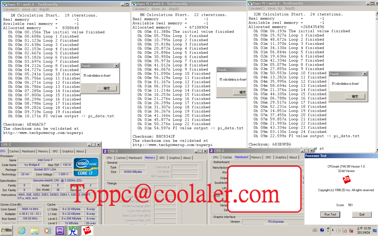 [24/04/2013] Intel Ivy Bridge EP: Sandy Bridge i7-3970X im Vergleich mit dem neuen Ivy Bridge i7-4960X. Benchmarkergebnisse stammen von Coolaler.com (5)