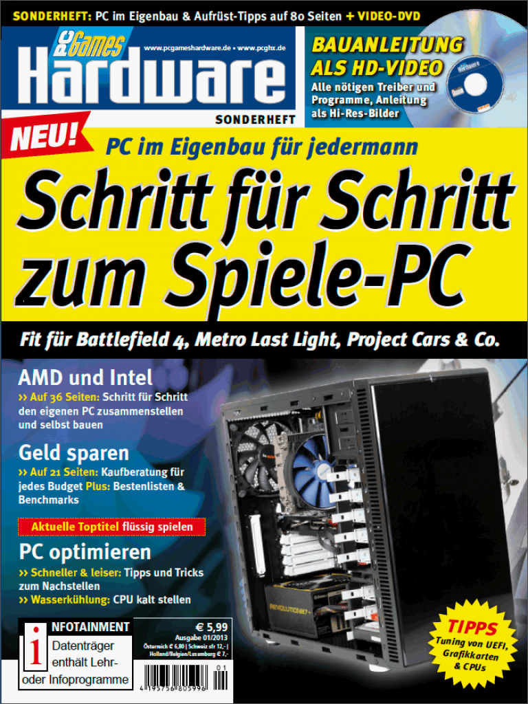 [12/04/2013] Spiele-PC im Eigenbau: Neues Sonderheft ab dem 24. April im Handel