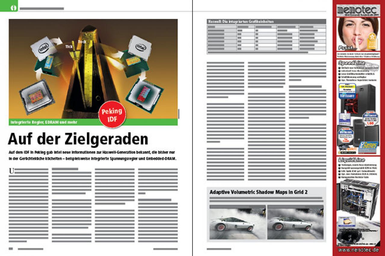 [26/04/2013] PCGH 06/2013: Prozessoren Haswell Preview [Auszug]