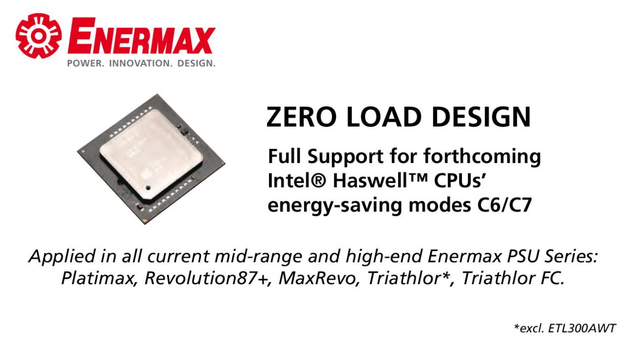 [30/04/2013] Neue Mid-Range und High-End Netzteile von Enermax unterstützen Intel-Haswell-CPUs