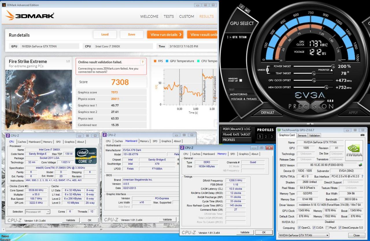 [09/04/2013] 3DMark Fire Strike Extreme alter Rekordbruch mit einer Titan: 7308 Punkte