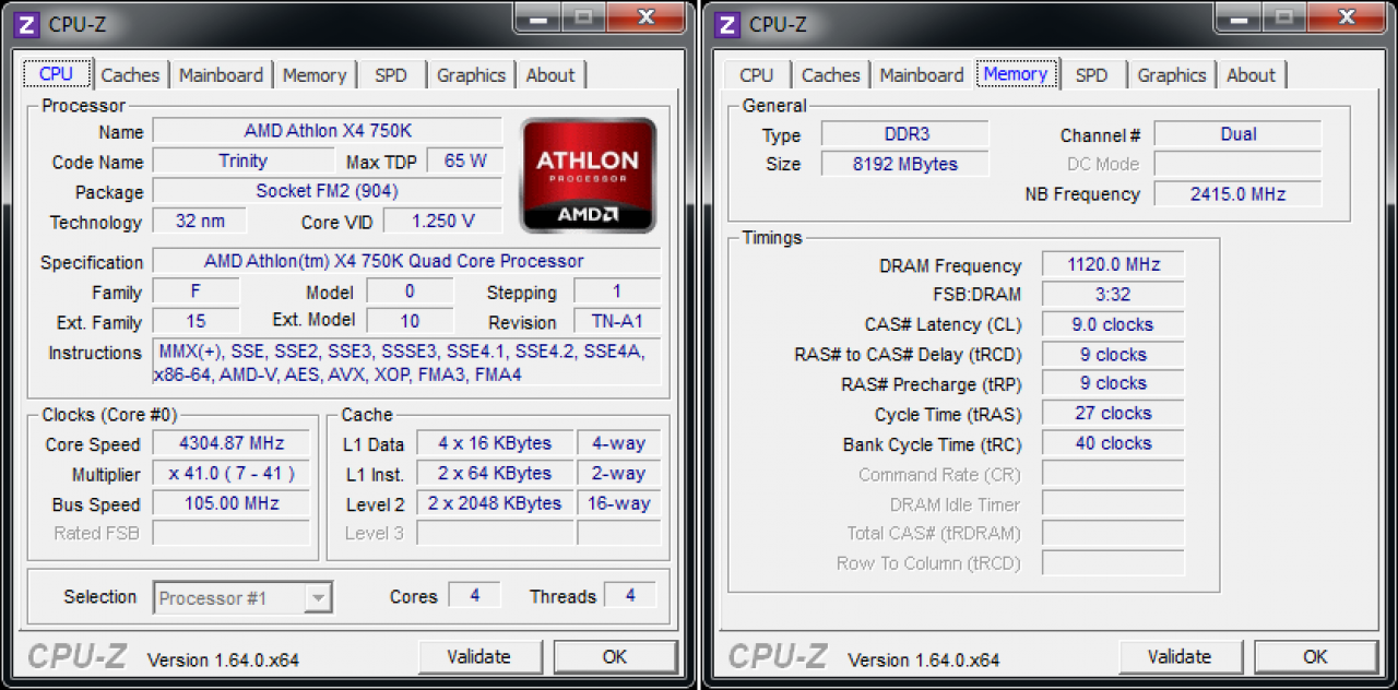 [17/05/2013] Athlon II X4 750K: Overclocking auf 4,3 / 2,4 GHz mit DDR3-2239