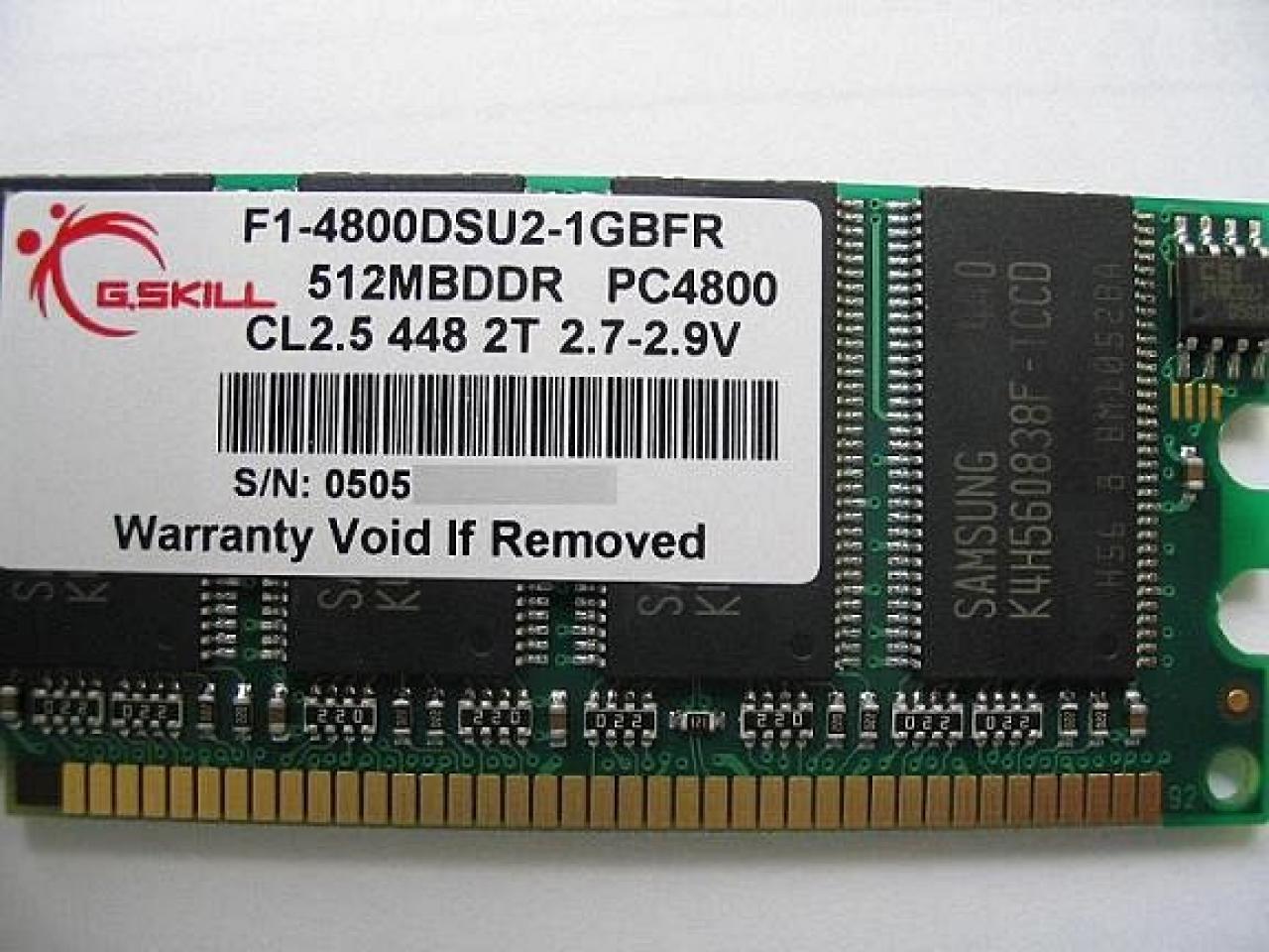 [14/05/2013] G.Skill F1-4800DSU2-1GBFR