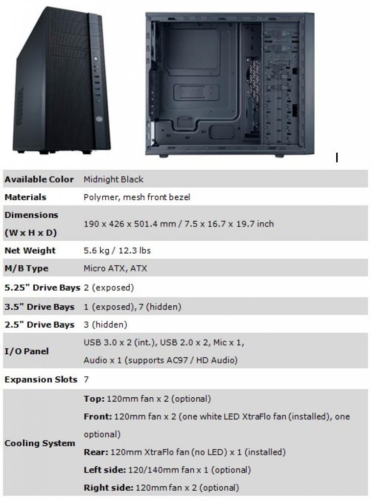 [08/05/2013] Cooler Master: Neue N-Serie mit zwei Midi-Gehäusen und einem Mini-Gehäuse (11)