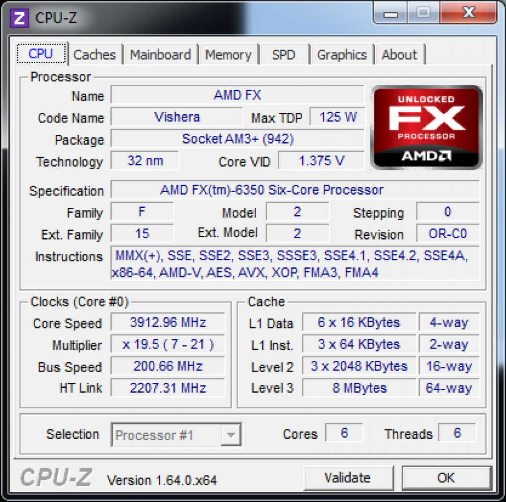 [03/05/2013] FX-6350 mit 3,9 GHz Basistakt