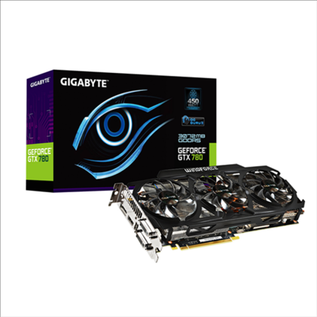 [24/05/2013] Gigabyte widmet der Geforce GTX 780 neben der Referenzkarte ein übertaktetes Modell mit Windforce-3x-Kühler (1)