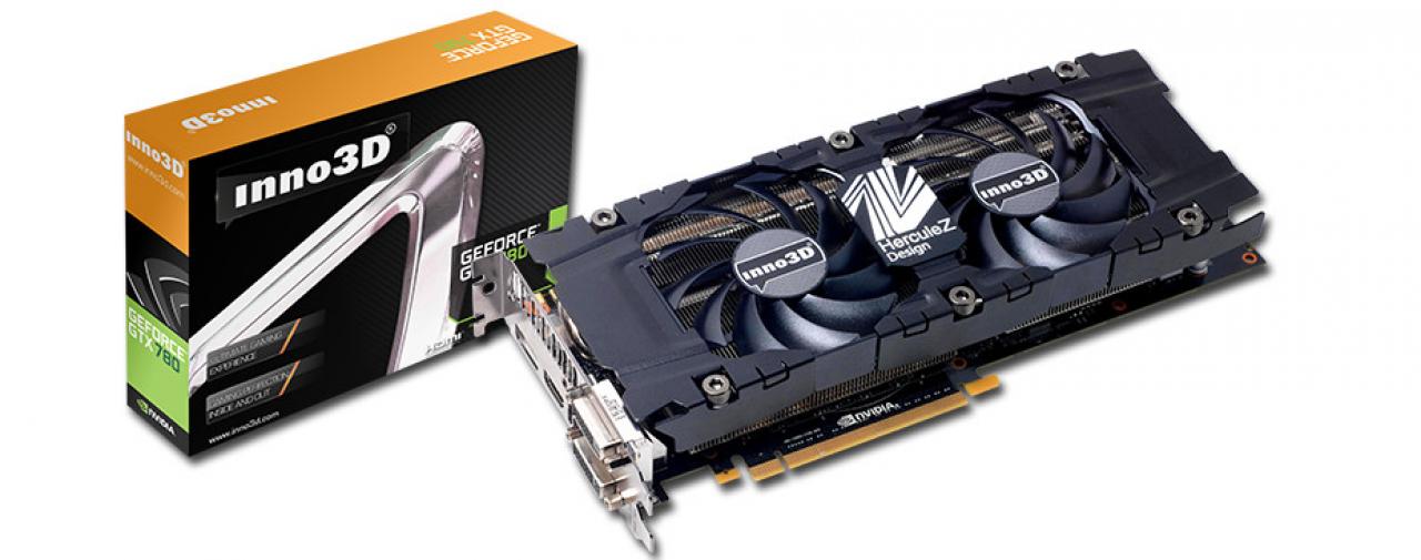 [28/05/2013] Auch Inno3d widmet der Geforce GTX 780 neben der Referenzkarte ein übertaktetes Modell mit Herculez-2000-Kühler (1)