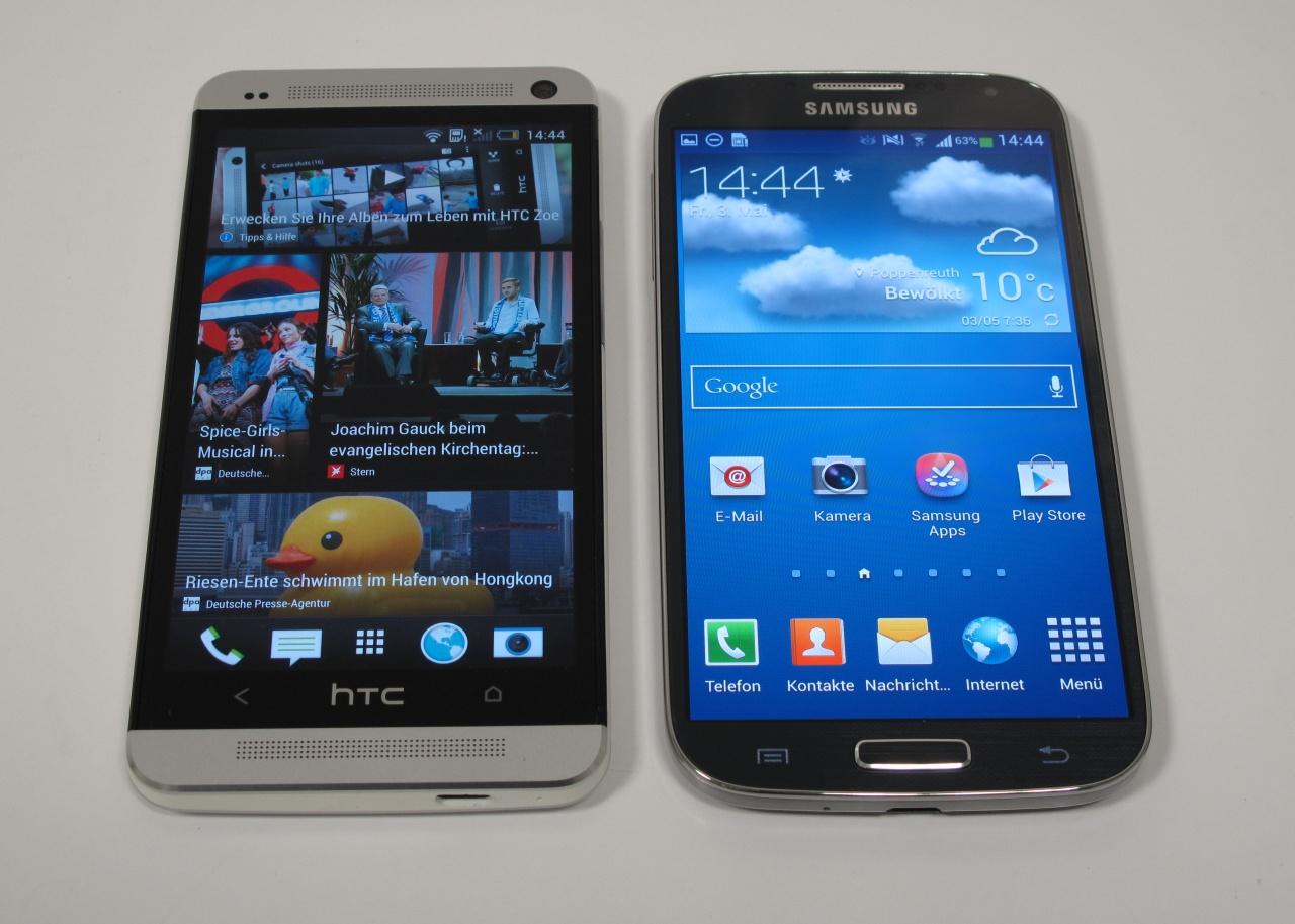 [03/05/2013] HTC One (links) und Samsung Galaxy S4