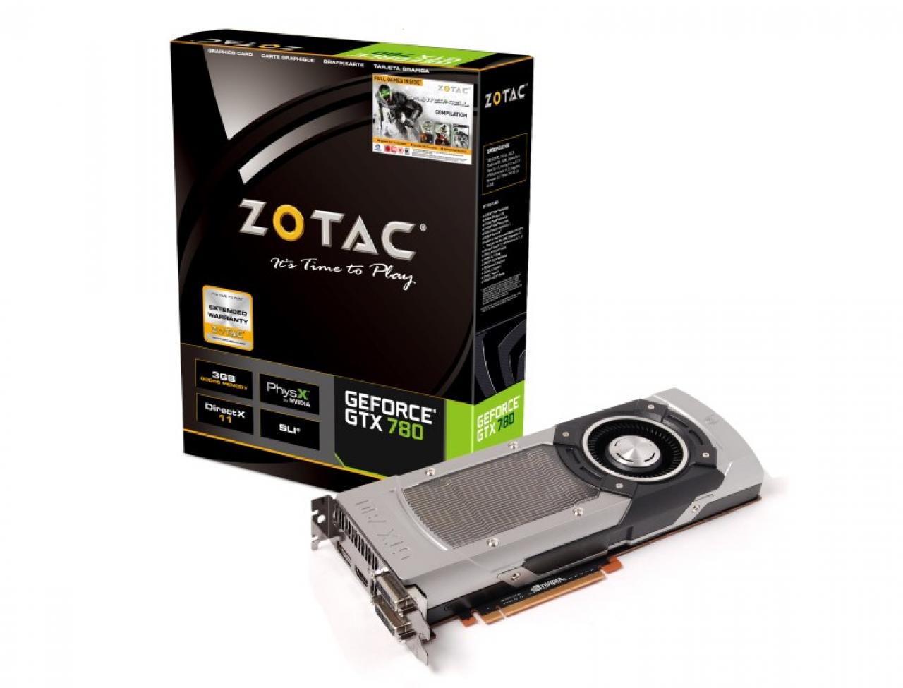 [24/05/2013] Auch Zotac bietet die Geforce GTX 780 nur als Standardversion an