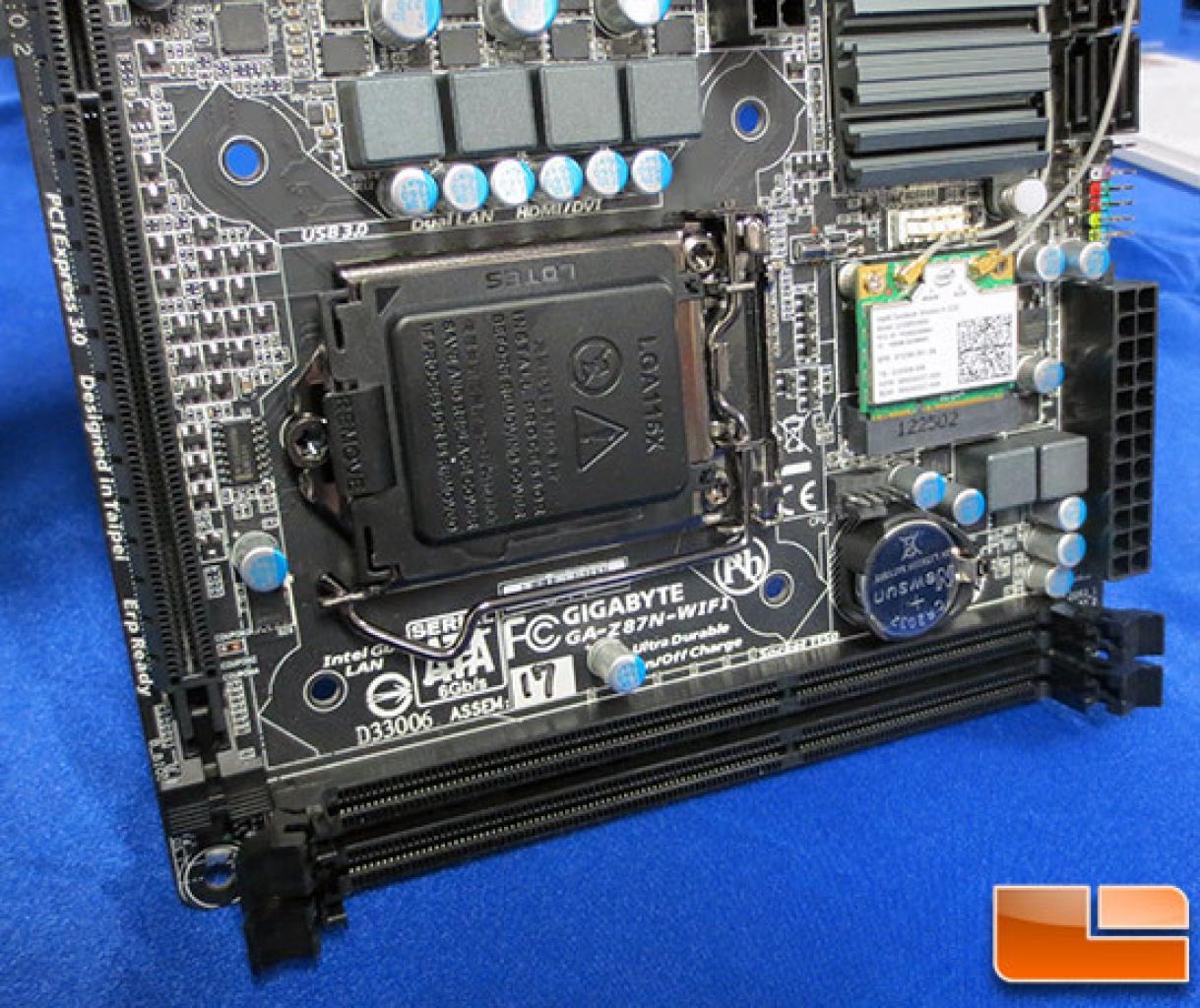 [22/05/2013] Gigabyte: Erste Fotos vom Mini-ITX-Mainboard Z87N-WiFi (2)
