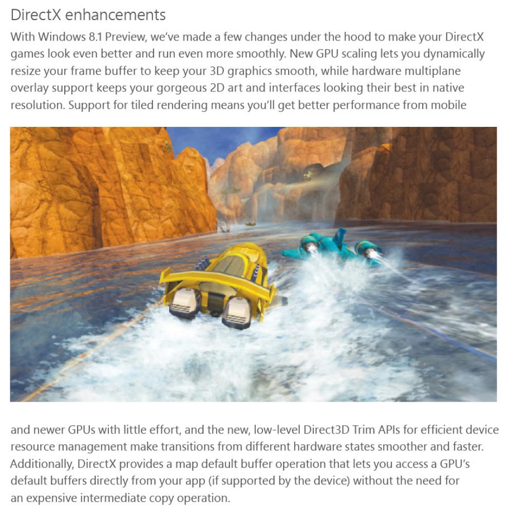 [27/06/2013] Kleine Überraschung: Windows 8.1 kommt mit DirectX 11.2