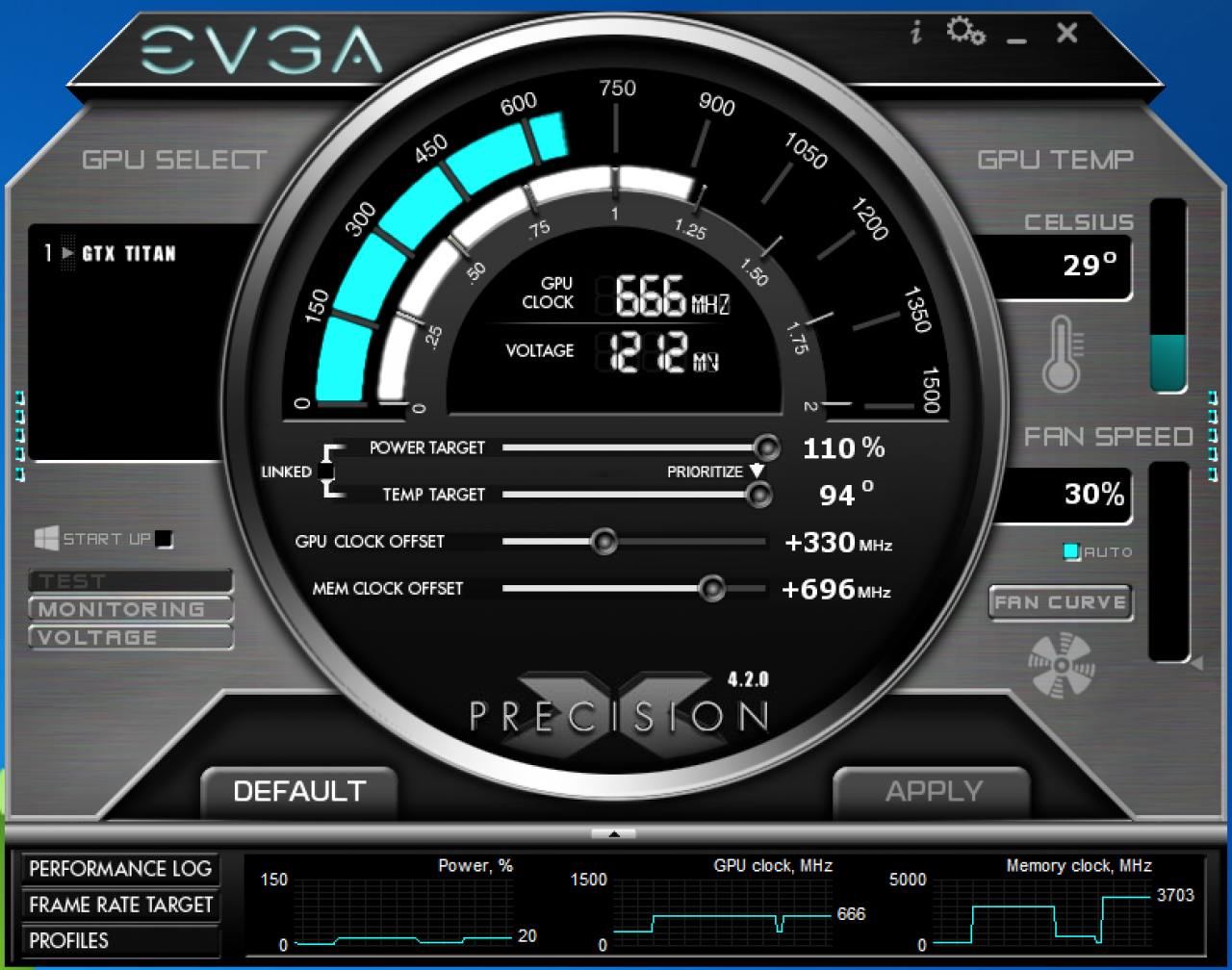 [26/06/2013] GTX Titan Extrem-OC: 1.254/3.703 MHz via Evga Precision X