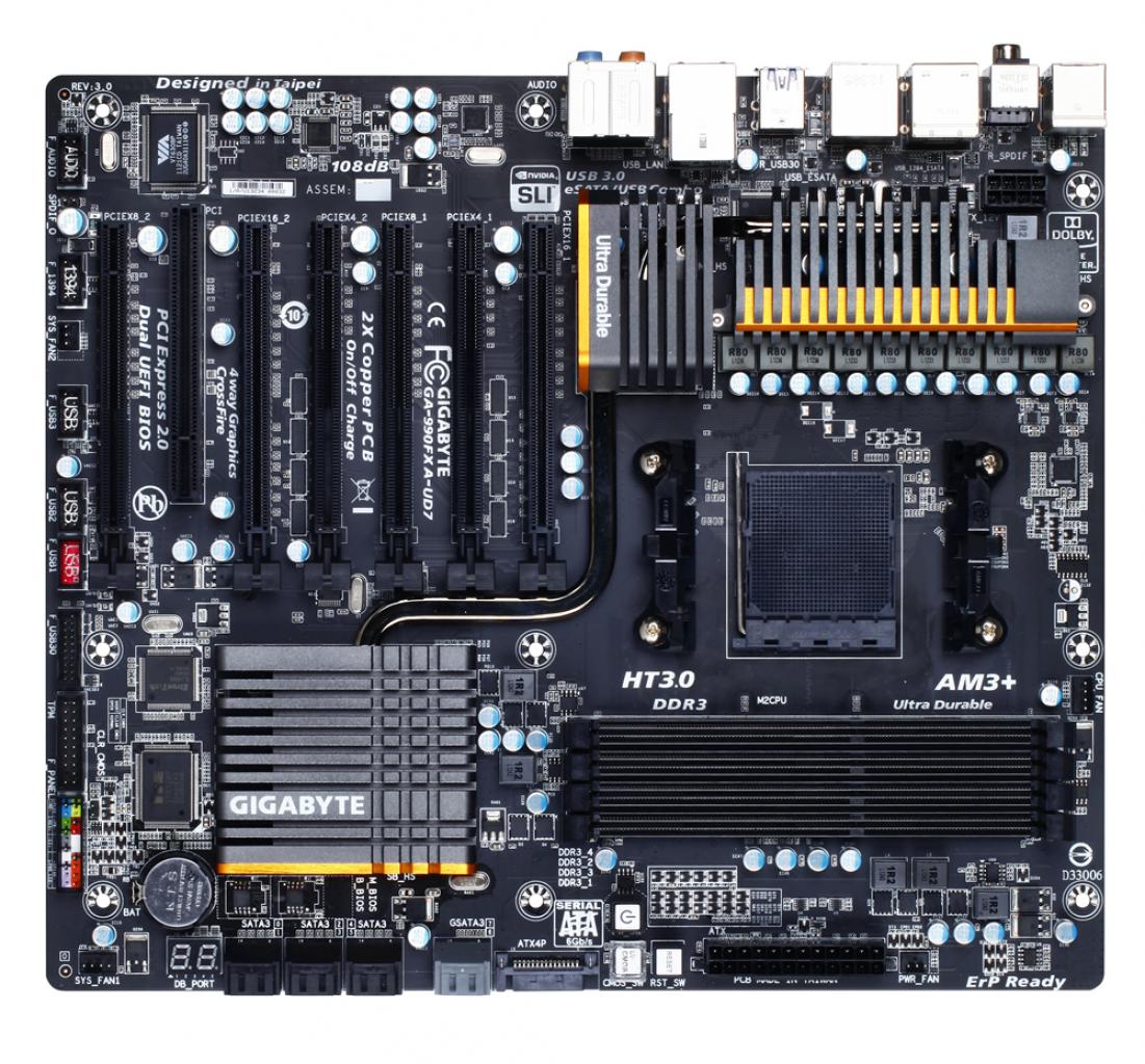 [27/06/2013] 990FXA-UD7 Rev 3.0: Gigabytes neues AM3+-Board (1)