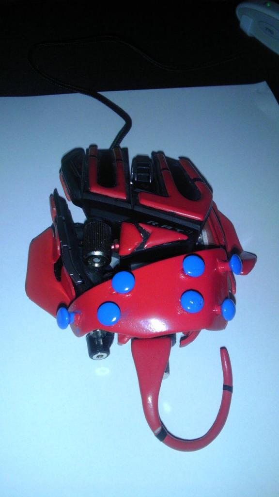 [14/06/2013] Update vom 17.06.: Lackierte Modding-Maus mit Schwanz und Höckern (4)