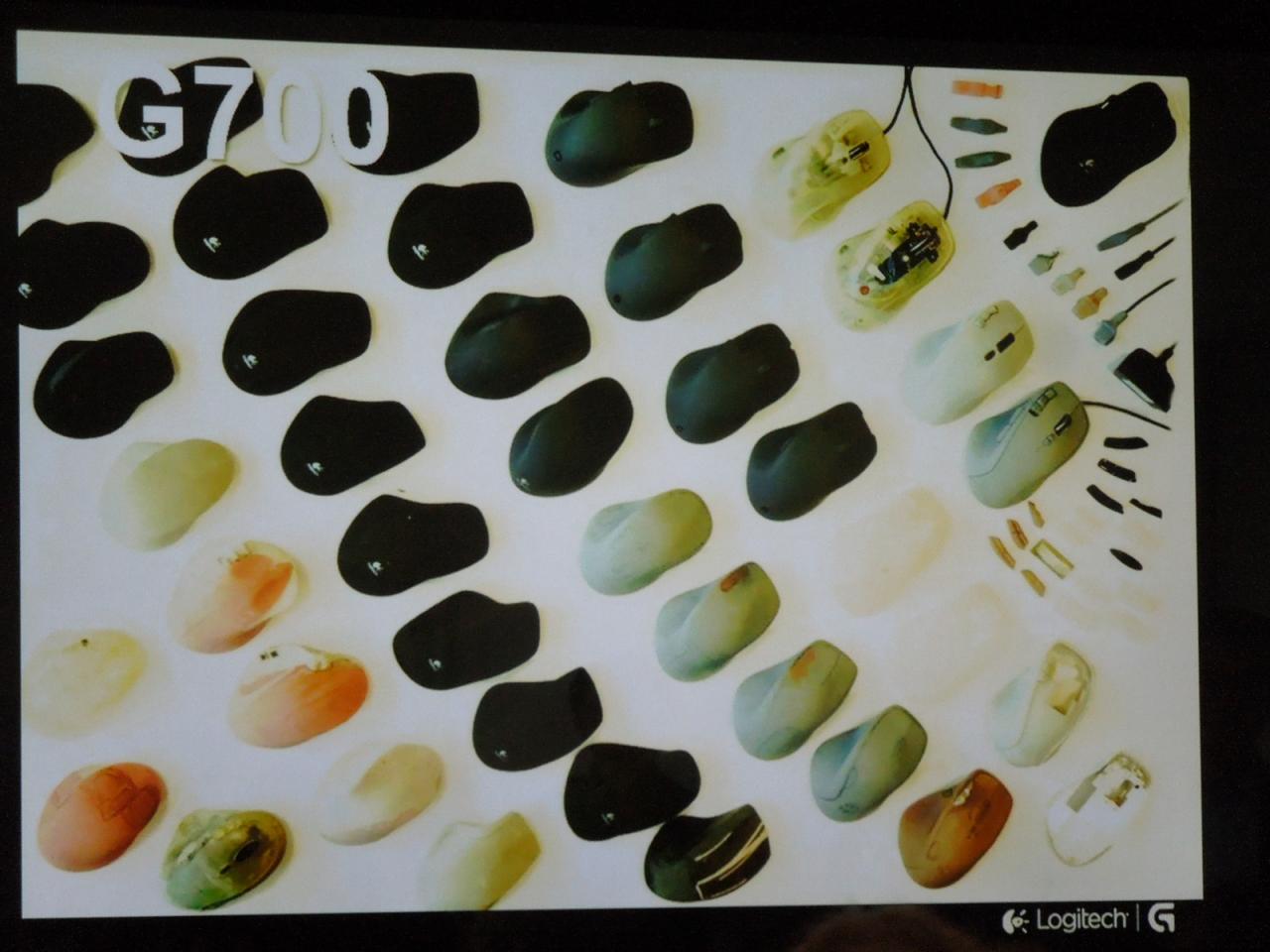 [05/06/2013] Verschiedene Form-Prototypen der Logitech G700.