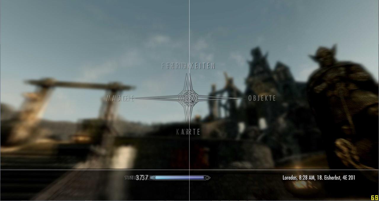 [17/06/2013] Ebenso bei Skyrim - Das 3D Hud kann nach eigenen wünschen angepasst werden.
