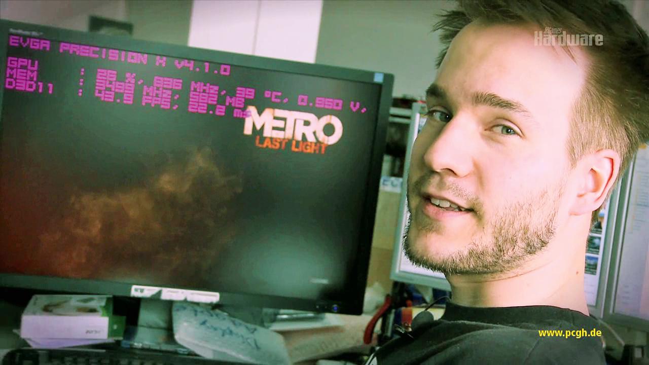 [04/06/2013] Video: Geforce Titan @ 1.100 MHz: Passend zum Titan-OC-Artikel versuchen wir, Metro Last Light durch Übertakten flüssig darstellen zu lassen.