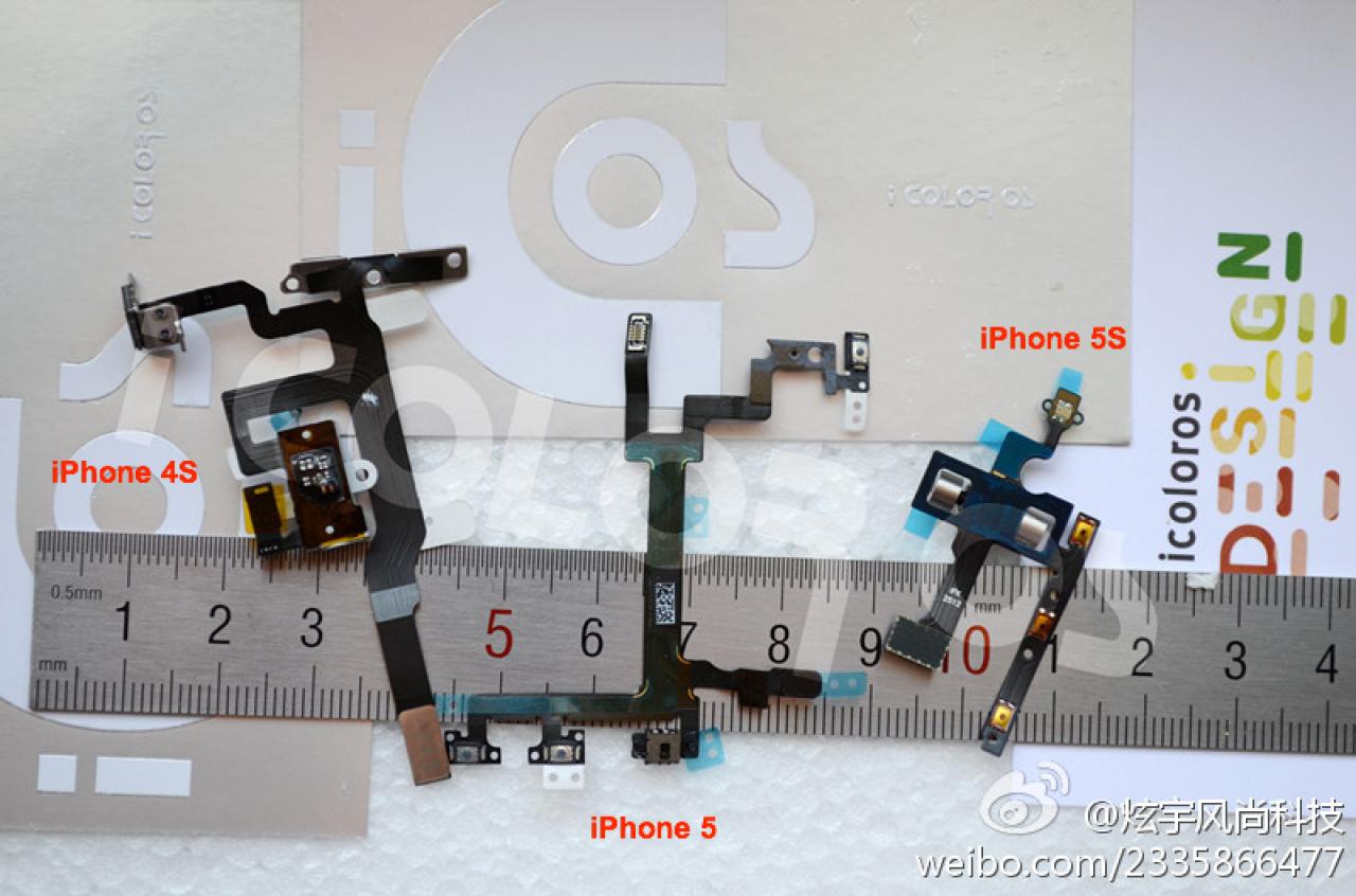 [05/06/2013] iPhone 5S: Release-Verzögerung wegen Produktionsproblemen? Im Bild sehen Sie Komponenten, die auf Hardware-Änderungen beim iPhone 5S hindeuten.