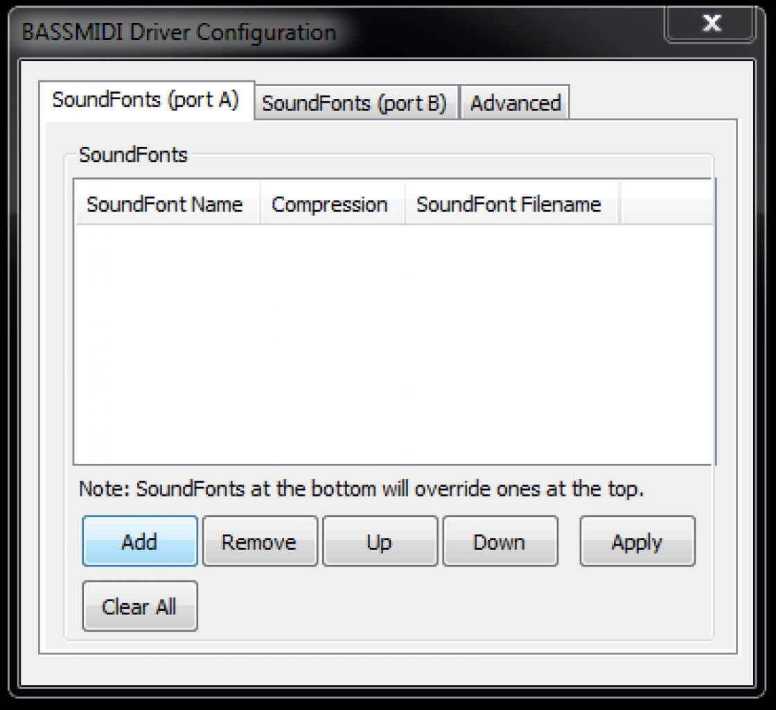 [18/07/2013] BassMIDI Soundfont laden