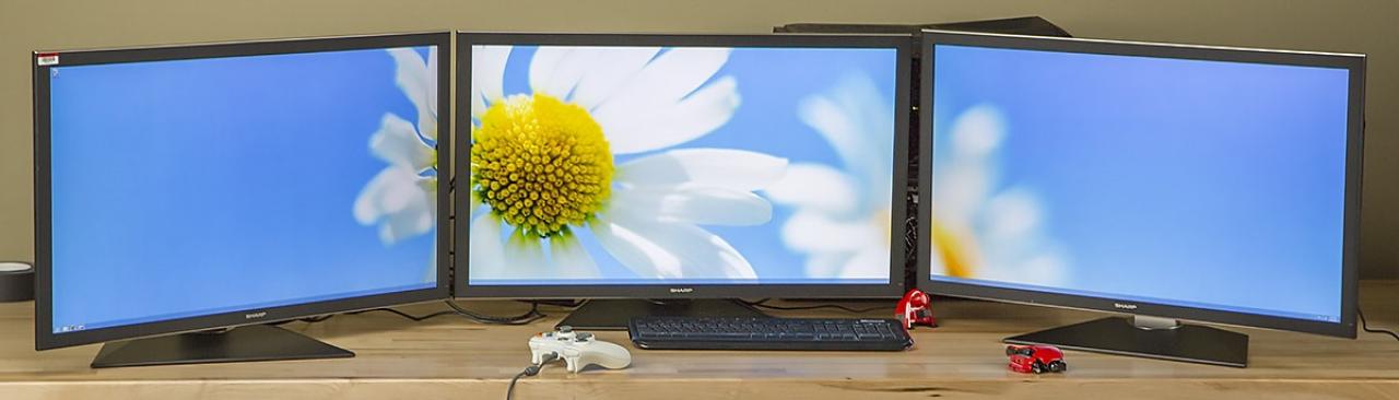 [26/07/2013] Kombination aus drei Sharp Ultra-HD-Monitoren