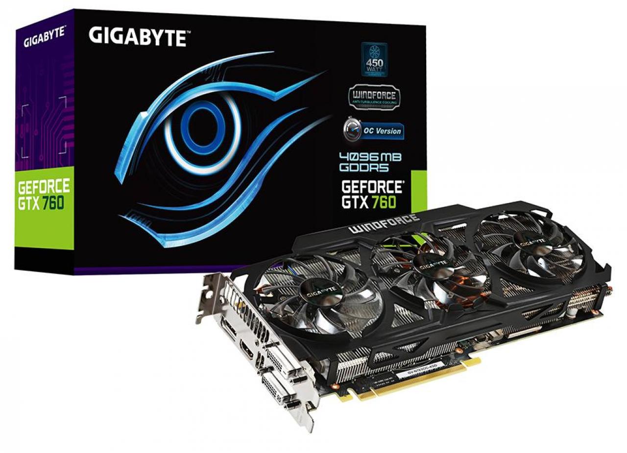 [10/07/2013] Geforce GTX 760 4GB Windforce OC: Gigabyte stellt neue Grafikkarte vor