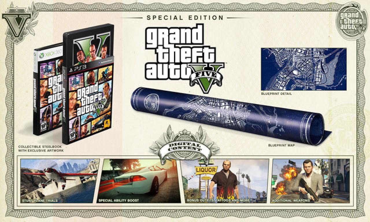 [10/07/2013] 26.05.2013: GTA 5 kommt nicht nur in einer Standardausgabe, sondern in gleich zwei zusätzlichen Sammlereditionen - diese sind üppig ausgestattet, haben aber auch ihren Preis.