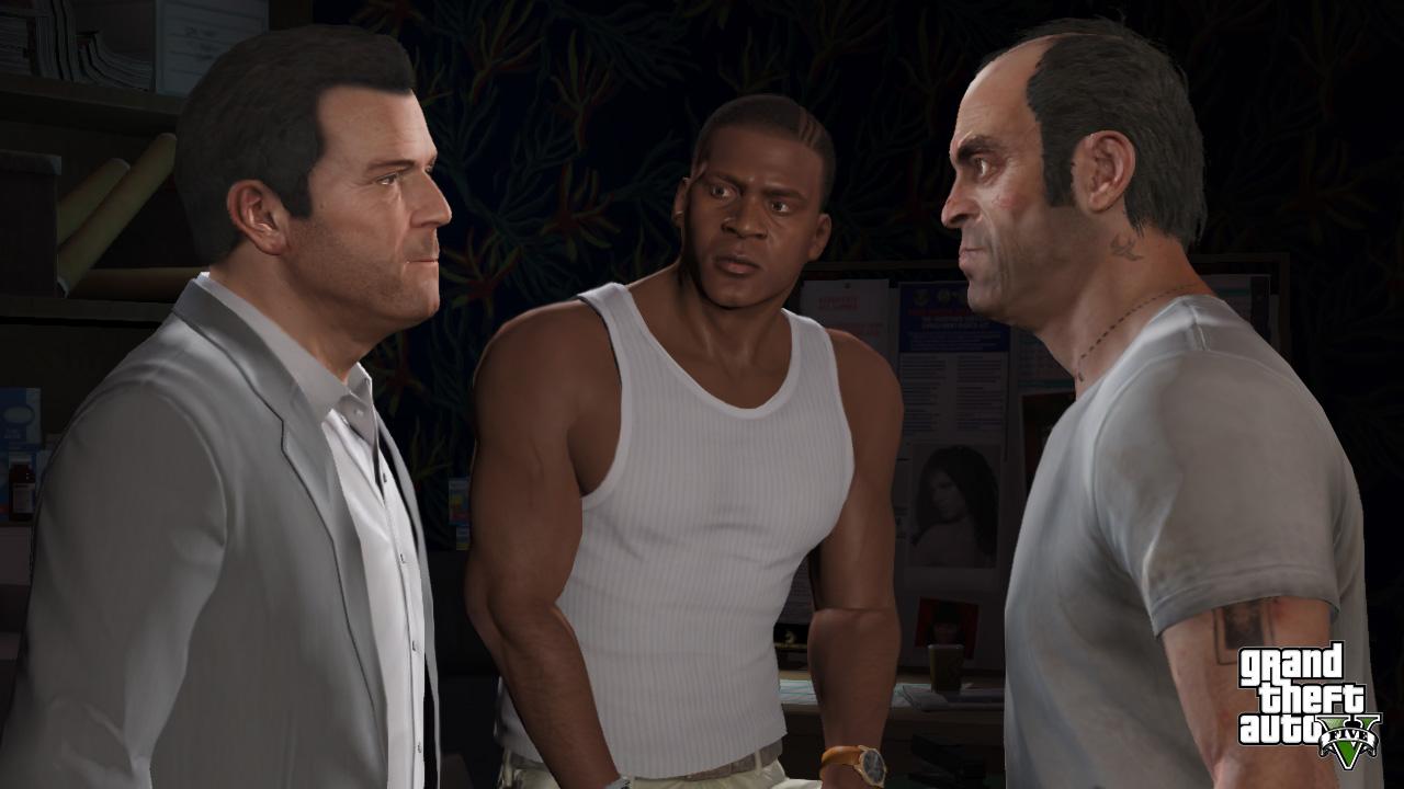 [28/08/2013] 28.08.: Trio mit vier Fäusten: Trevor. Michael und Franklin treffen sich zum Stelldichein.