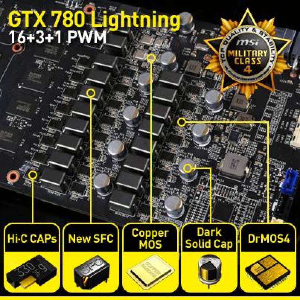 [21/08/2013] MSI GTX 780 Lightning mit 20 VRM-Phasen und Komponenten aus der Military Class 4