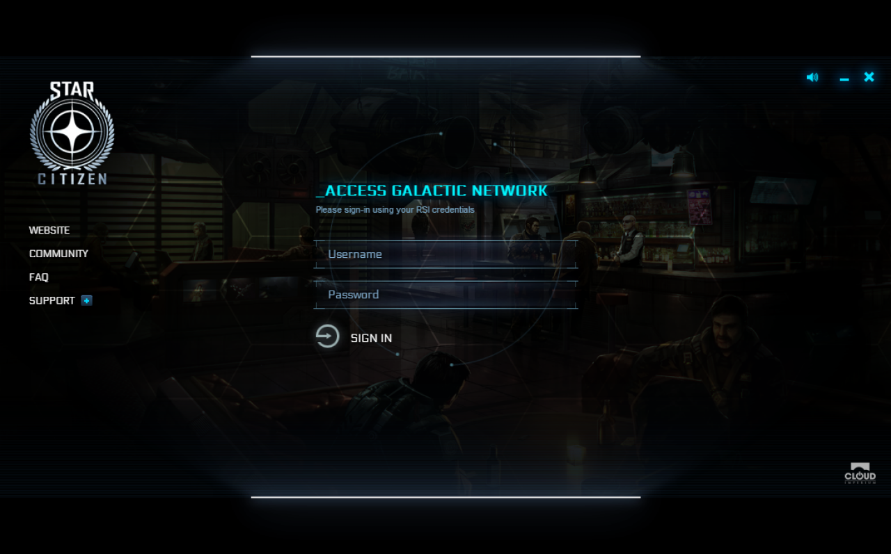 [30/08/2013] Star Citizen Log in Screen