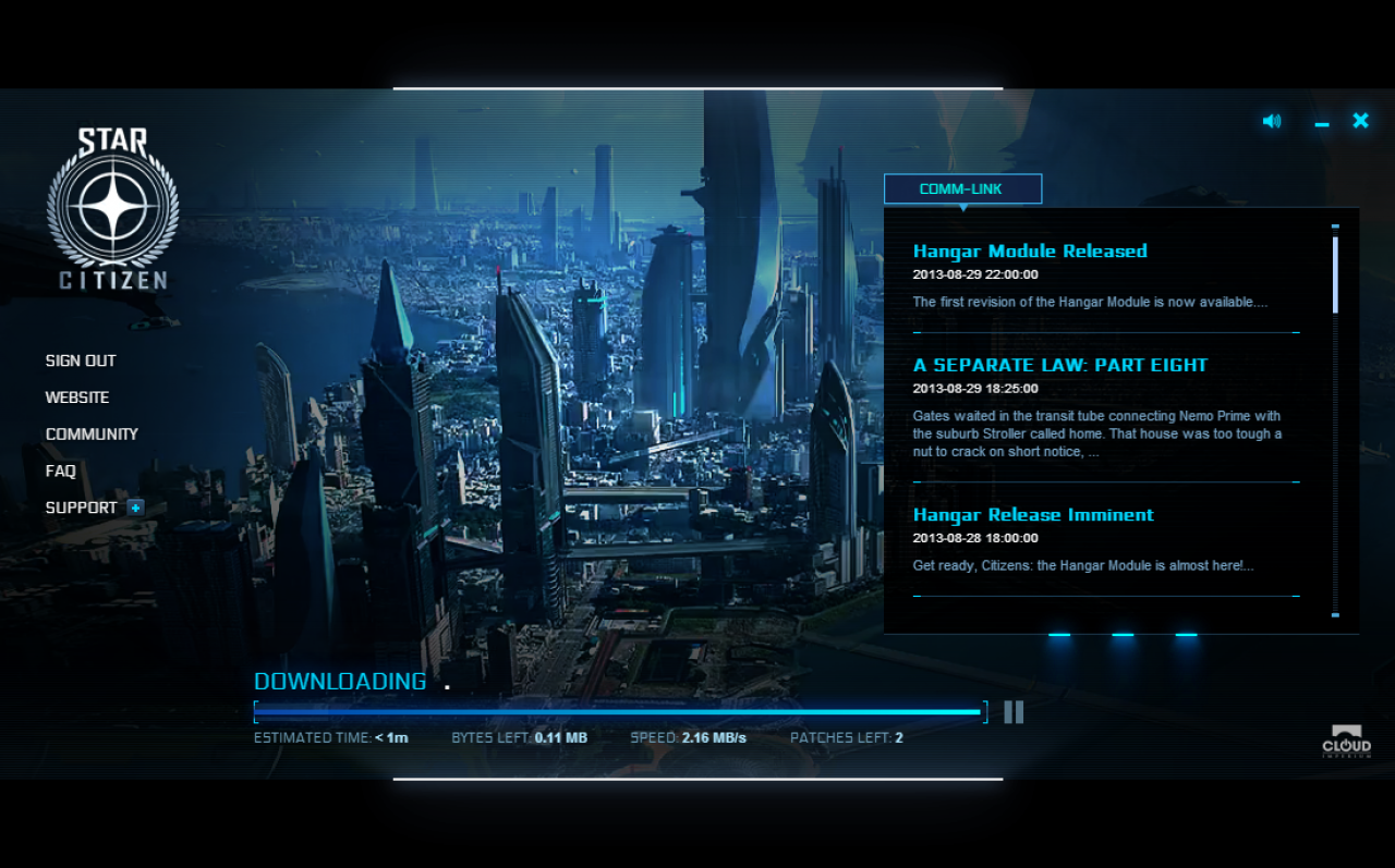 [30/08/2013] Star Citizen Patching 1
