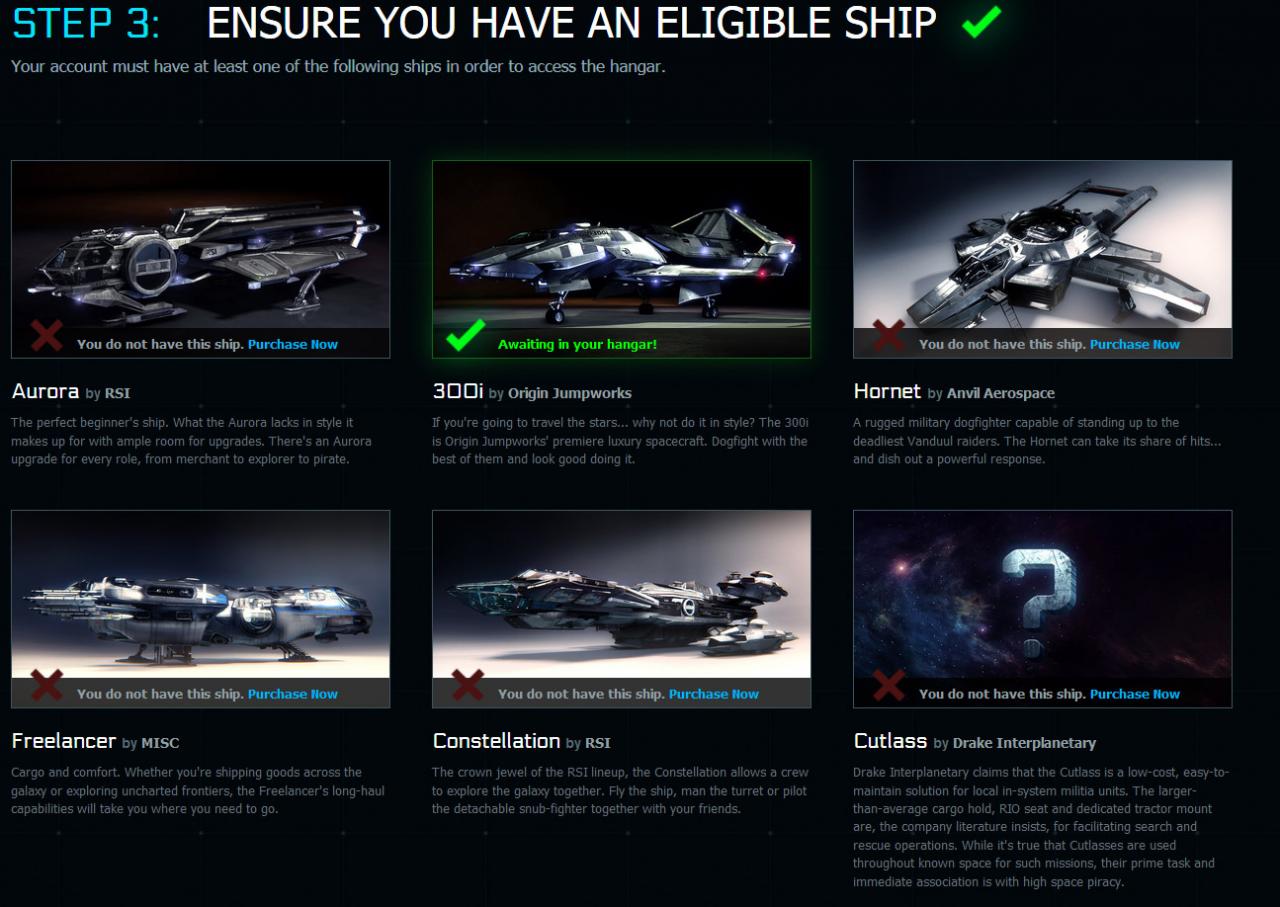 [30/08/2013] Star Citizen Schiffe im Hangar