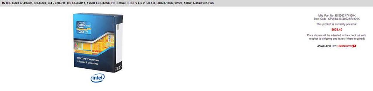 [27/08/2013] Ivy Bridge-E: Vorbestellerpreise für Core i7-4960X, Core i7-4930K und Core i7-4820K aufgetaucht (1)
