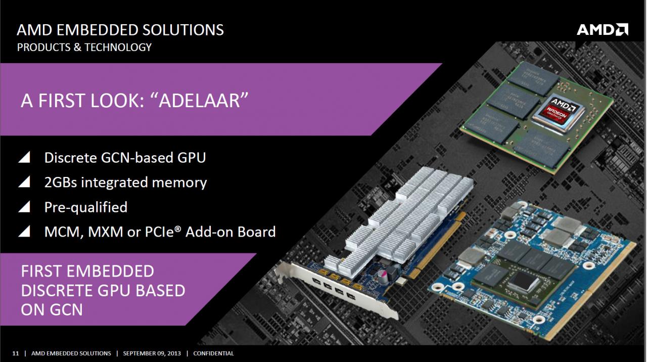 [10/09/2013] AMD Adelaar: Embedded GCN-GPU Radeon E8860 offiziell veröffentlicht
