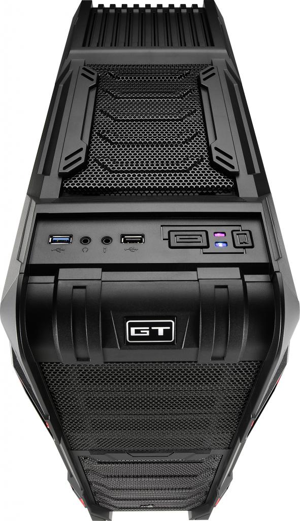 [13/09/2013] Ein USB 2.0, ein USB 3.0, Mikrofoneingang und - ausgang sowie die Power- und Resett-Taste befinden sich oben am Gehäuse.