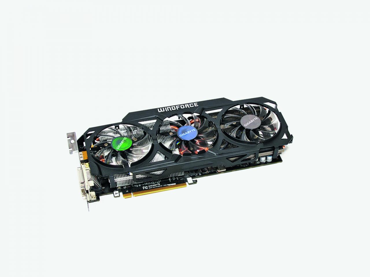 [03/09/2013] Gigabyte Geforce GTX 780 GHz Edition: Dank GK110B-GPU und hohem Boost (1.150+ MHz) auf 780-Ti-Niveau, aber unter Last klar hörbar. Ausführlicher Test in der PCGH 01/2014.