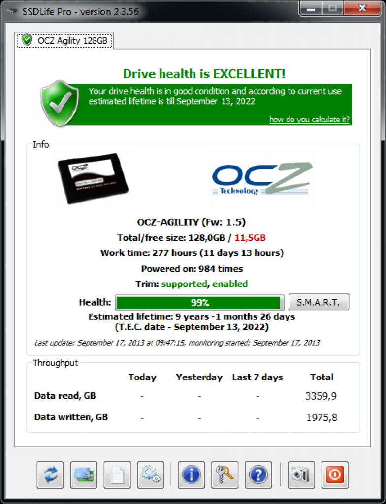 [19/09/2013] Beispielhafte Screenshots des Tools von SSDs der Redaktion (2)