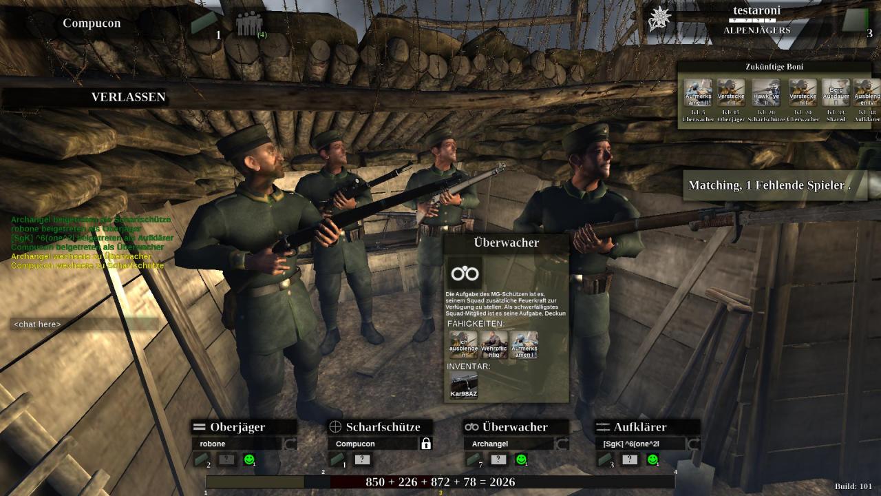 [20/09/2013] Bis man auf ein Squad von vier Mann zusammen hat, kann es aufgrund der leeren Server schon eine Weile dauern.