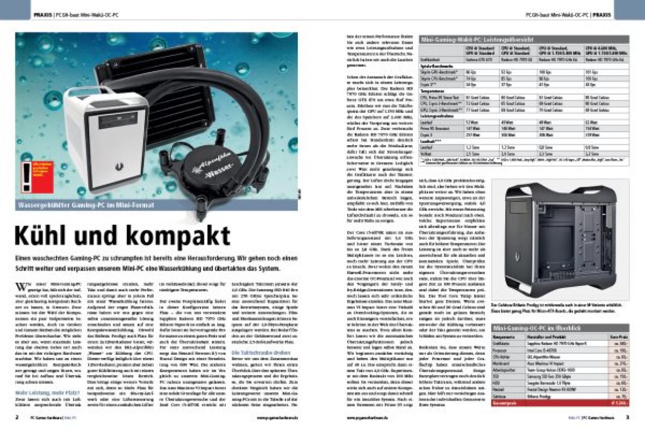 [02/09/2013] Wassergekuehlter Gaming PC im Mini Format