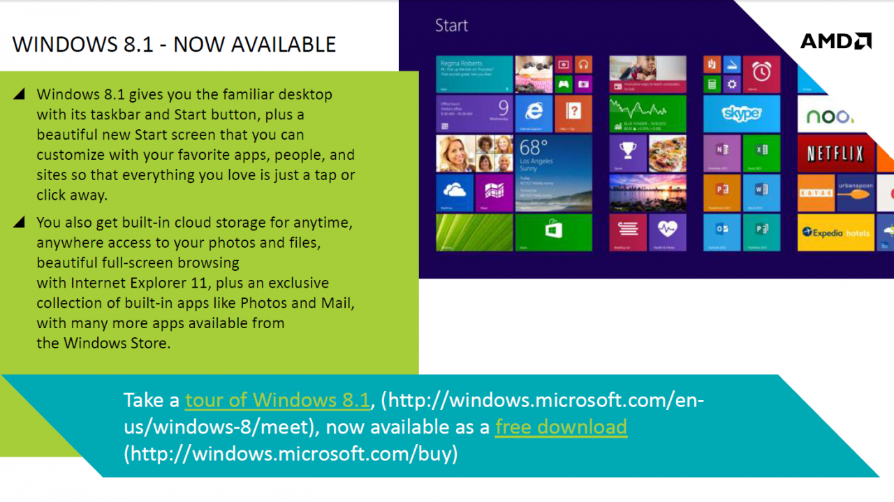 [23/10/2013] Koop zwischen Microsoft und AMD bekannt gegeben: Windows 8.1 optimiert (3)