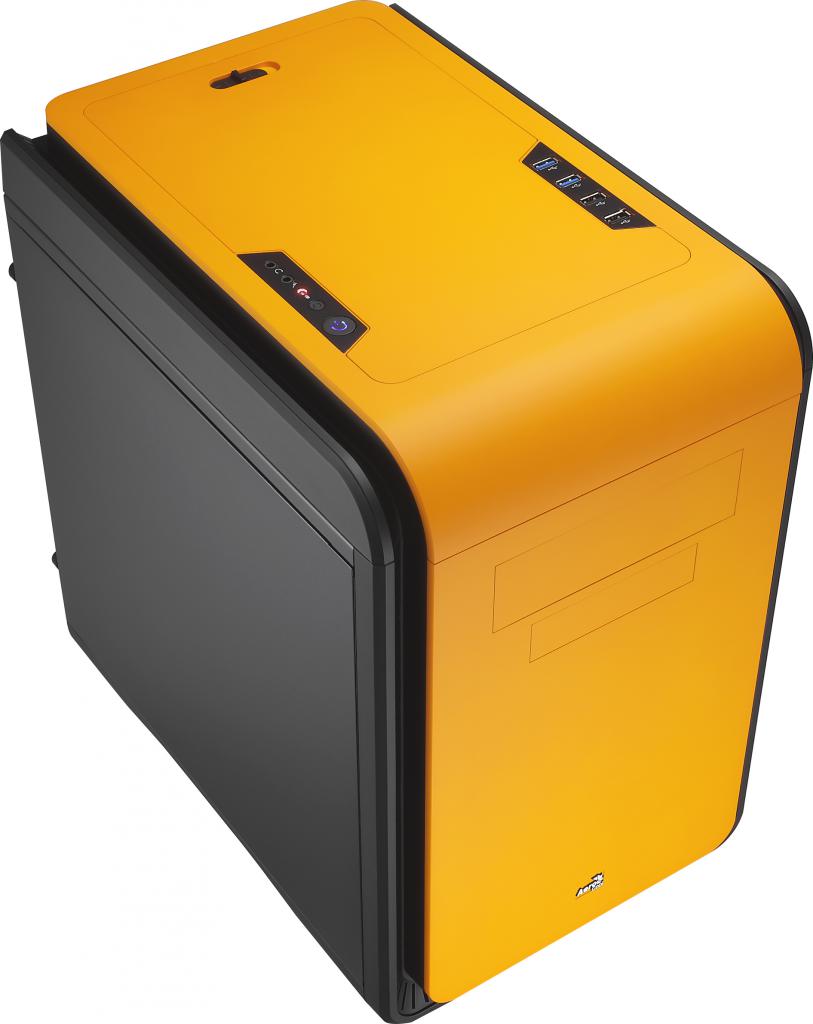 [04/10/2013] Aerocool Dead Silent Cube schwarz orange 1