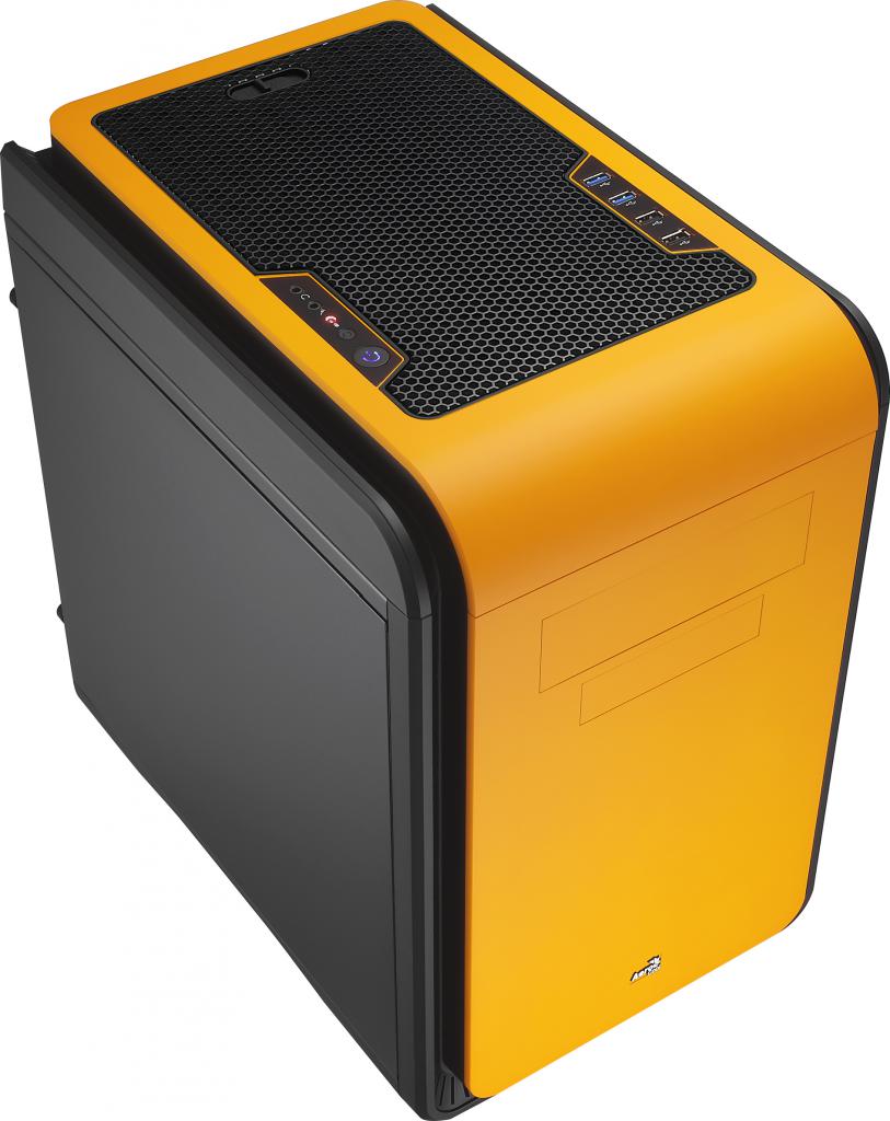 [04/10/2013] Aerocool Dead Silent Cube schwarz orange 2