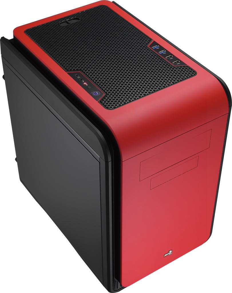 [04/10/2013] Aerocool Dead Silent Cube schwarz rot 2