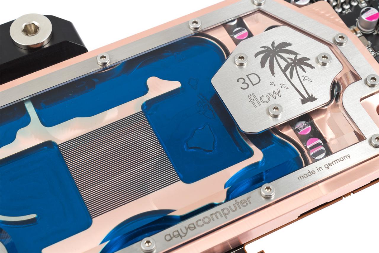 [29/10/2013] Aquacomputer kryographics Hawaii: Wasserkühler für Radeon R9 290X mit 