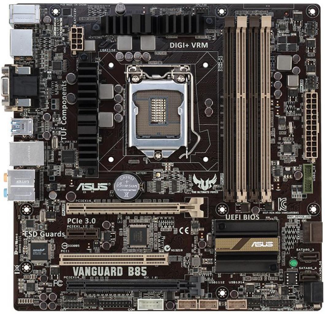 [09/10/2013] Asus Vanguard B85: Micro-ATX-Mainboard mit UASP-Unterstützung ab 77 Euro lieferbar (1)