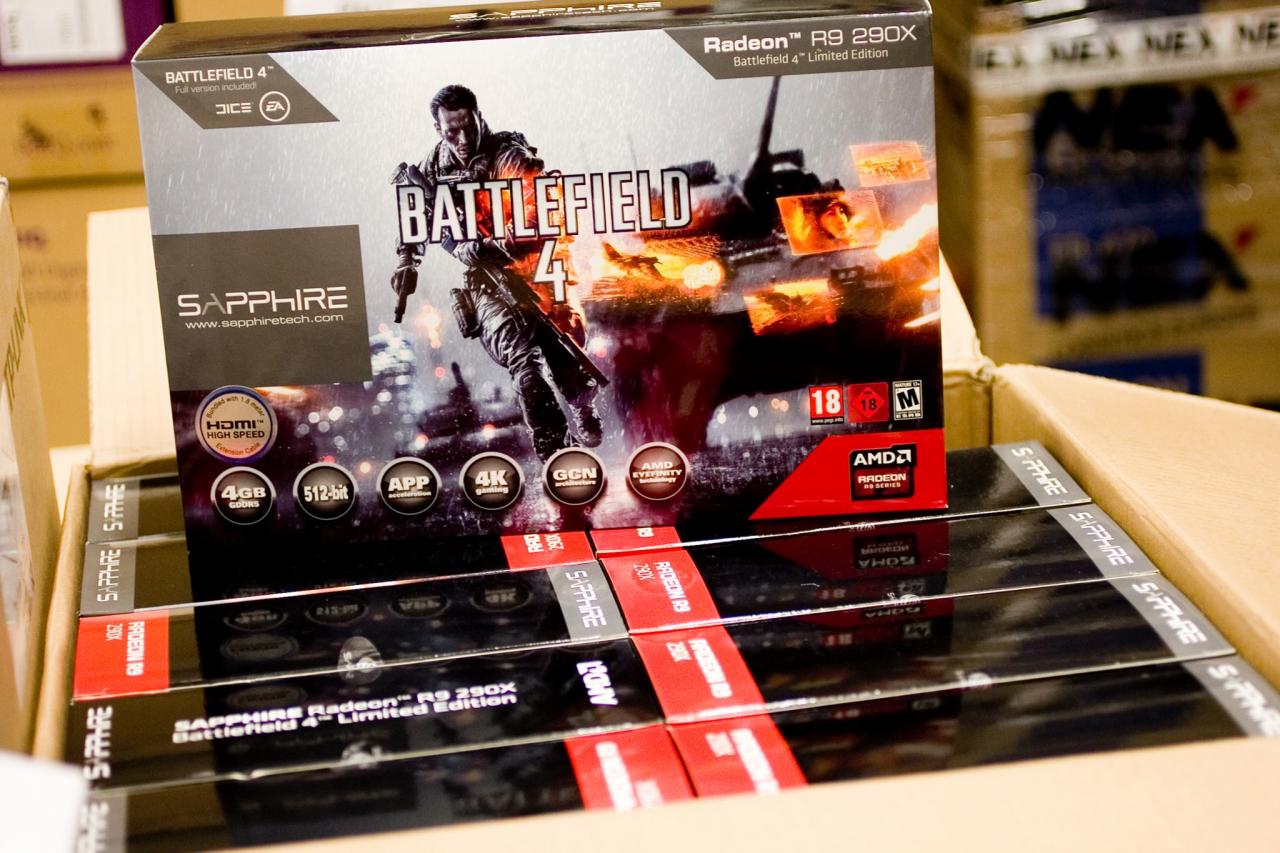 [22/10/2013] AMD Radeon R9 290X: Battlefield-4-Editions bei schwedischem Onlinehändler eingetroffen