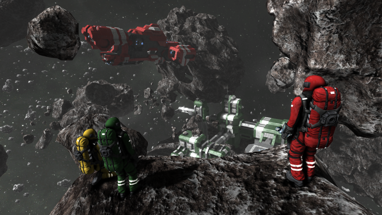 [26/10/2013] Space Engineers: Der Abbau von Rohstoffen und das Errichten einer Space-Station ist sicherlich kein Ein-Mann-Job. Das Dachten sich auch die Entwickler von Space Engineers und bieten einen Koop-Modus an, in dem man zusammen die Weiten des Alls erforschen kann.(online: 16)